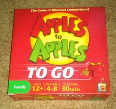 Mattel Apples To Apples To Go Travel Edition Family Card Game 2007 With Handle - $5.00