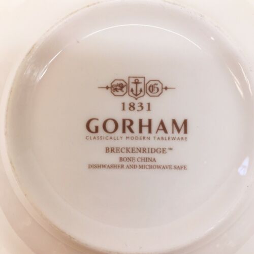 Lot of 3 Gorham 1831 Breckenridge Bone China Dinner Plates 10 3/8"