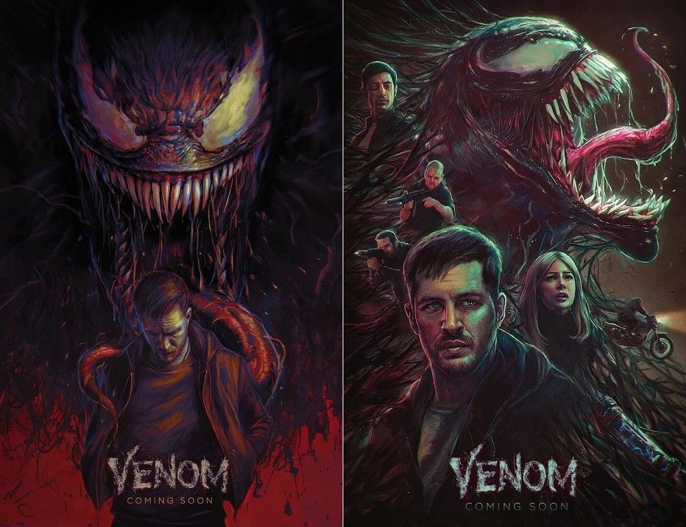 Venom Movie Poster Tom Hardy Marvel Comics 13x20 24x36 27x40 Art Film Print