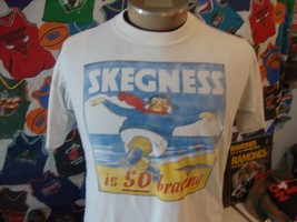 Vintage Skegness Is So Bracing Jolly Fisherman Railway T Shirt M - $29.69
