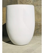 Kante Lightweight Concrete Outdoor Round Bowl Planter, 21.7 Inch, Pure W... - $104.97