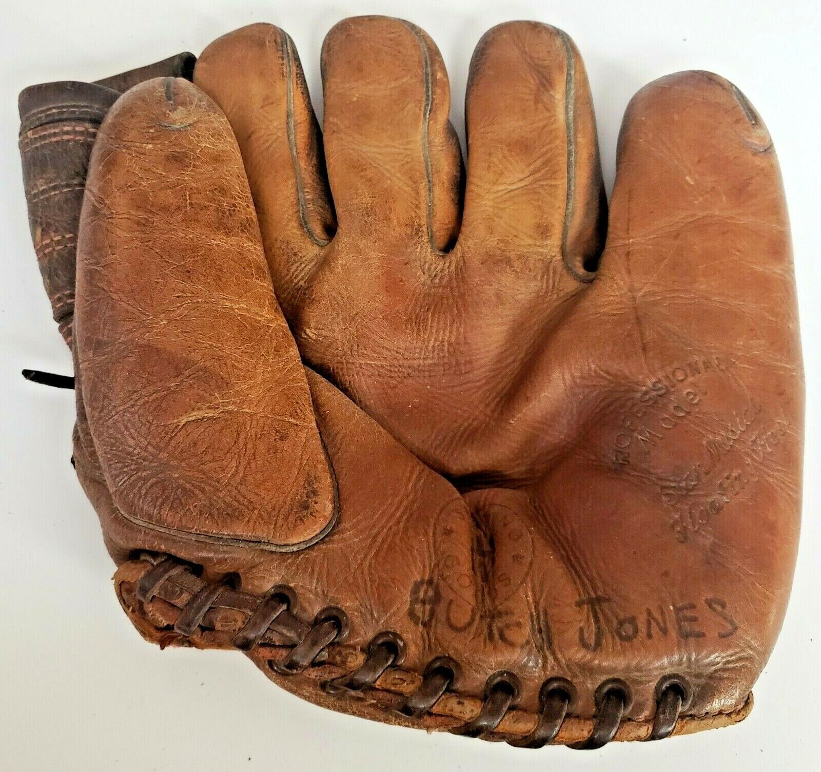 STAN MUSIAL MODEL VINTAGE MARATHON MONTGOMERY WARD BASEBALL GLOVE MITT