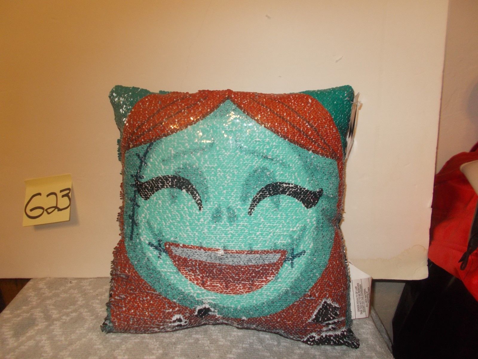 jack and sally plush pillow