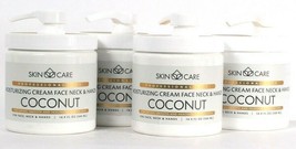 4 Crystal Line Health & Beauty 16.9 Oz Skin Care Coconut Moisture Nourish Cream