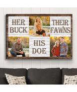 Buck, Doe And Fawns - Personalized Custom Photo Canvas - $49.99+