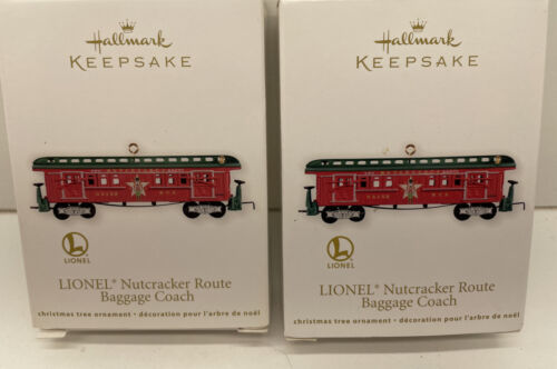 Hallmark Keepsake Lionel Nutcracker Route Baggage Coach Lot Of 2 NIB - $11.85