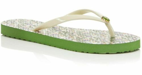 tory burch green flip flops