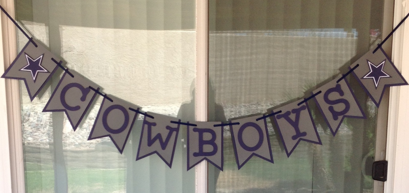 Nfl Dallas Cowboys Banner Custom Birthday And 45 Similar Items