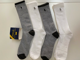 Polo Ralph Lauren Men's Crew Socks 10-13 4-pack  - $22.00