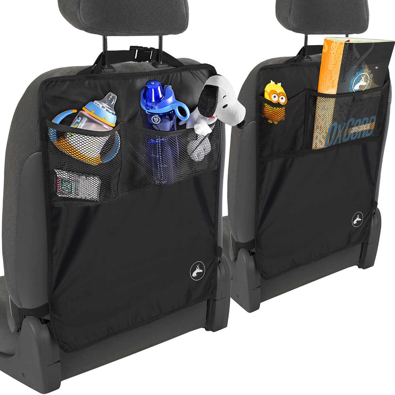 2 Pack Back Seat Protector Car Seat Kick Mat SUV Cushion Cover Set Auto Care
