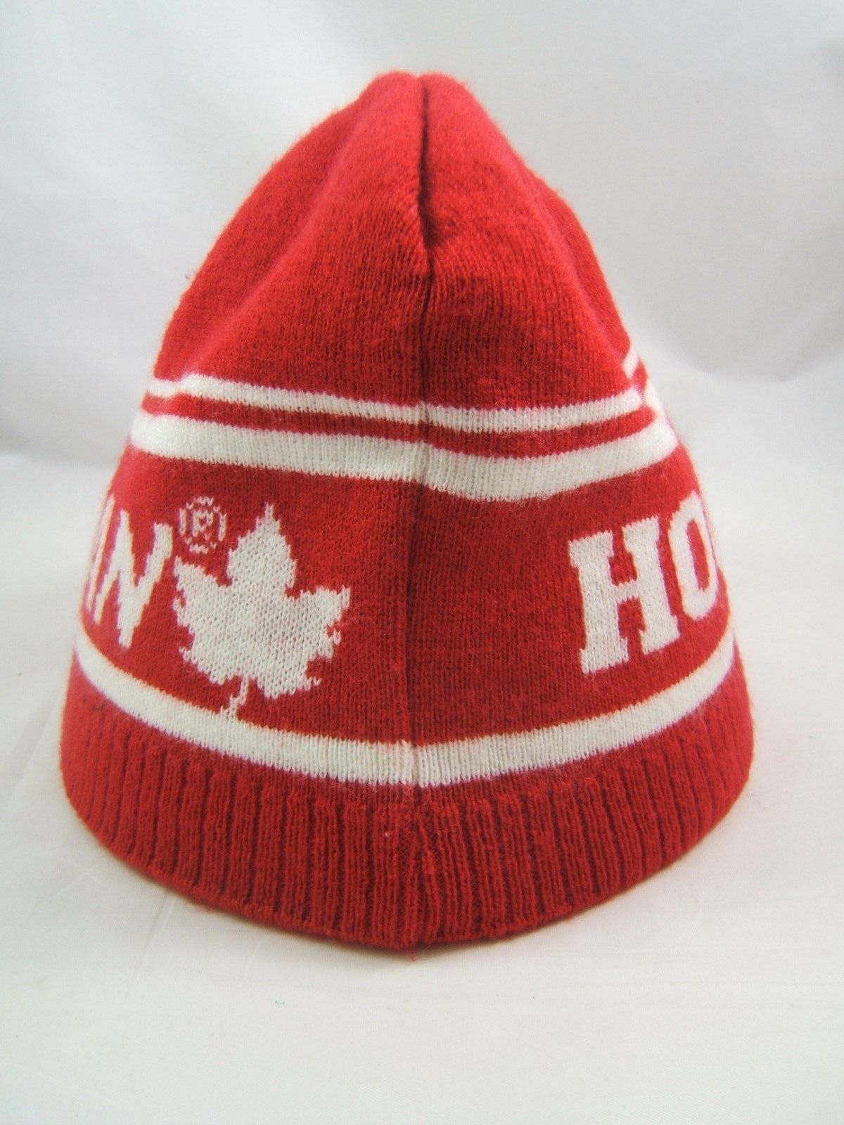 Molson Canadian Hockey Winter Hat Red Toque Beanie Stocking Cap Hats