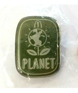 Green MC Planet Pin Globe Flower McDonald Fast Food Restaurant Environme... - $9.75