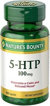 Nature's Bounty 5-HTP 100mg, 60 Capsules Supports a Calm and Relaxed Mood - $17.57