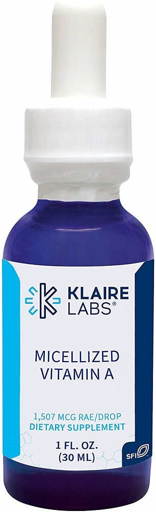 Klaire Labs Micellized Vitamin A Liquid - 1,507mcg RAE per Drop, Highly