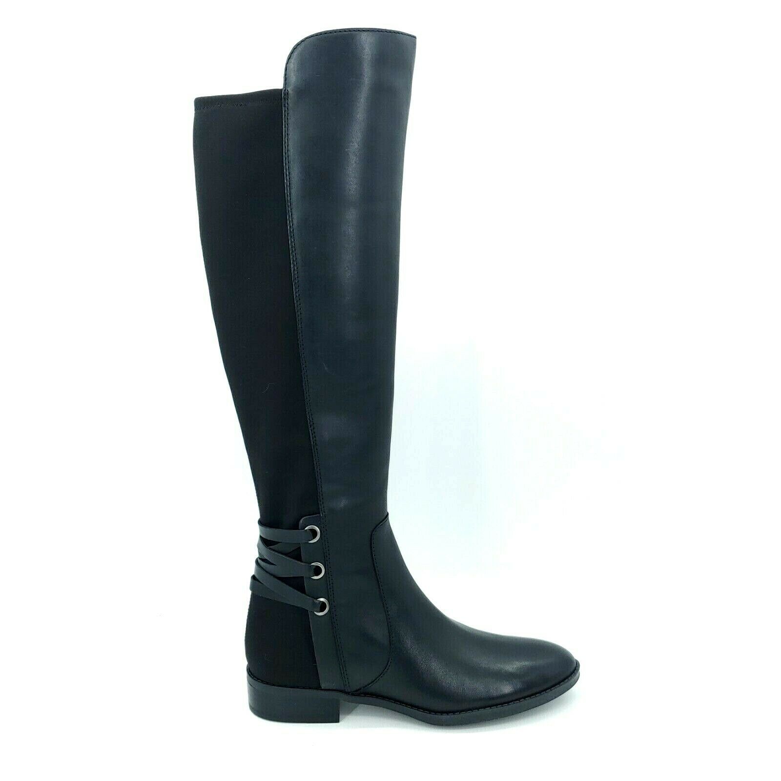 Vince Camuto Womens Paulette Knee High Leather Soft Calf Riding Boots Black 6.5M