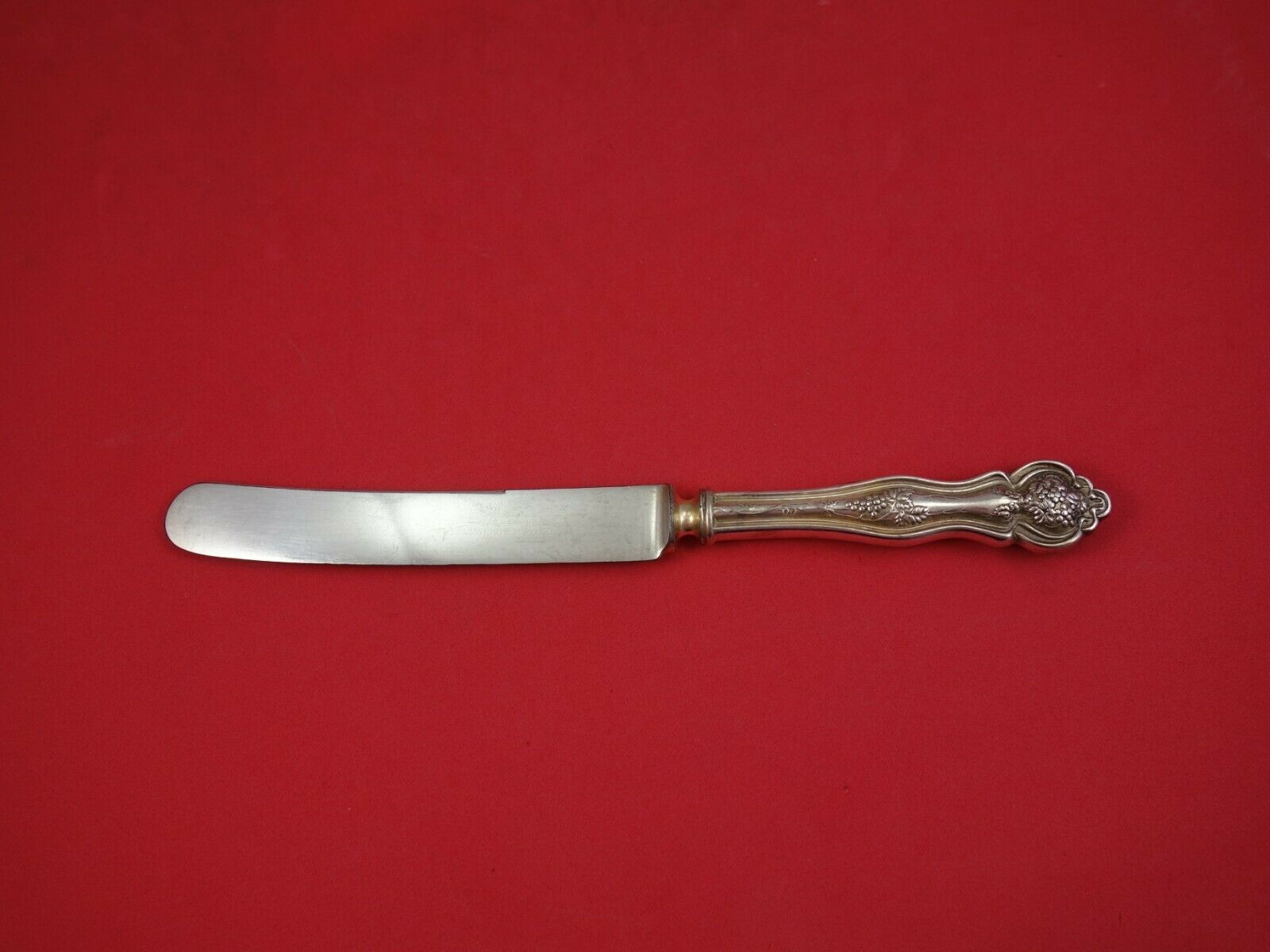 Primary image for Vineyard aka Grape by Various Plate Silverplate Luncheon Knife Old French 9 1/8"