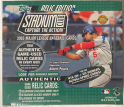 2003 Topps Stadium Club Relic Edition MLB Baseball Factory Sealed Jumbo ... - $134.95