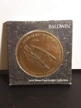 Baldwin The Wright Flyer Solid Brass Paperweight Smithsonian Wright Bros... - $28.49