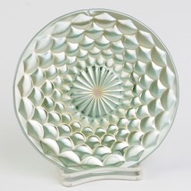 Westmoreland Teal Carnival Glass Scales Small Plate, Antique Aqua 6 1/4&quot; P2 - $35.00
