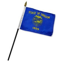 Wholesale Lot of 12 State of Oregon 4"x6" Desk Table Stick Flag - $13.88