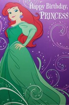 Little Mermaid Greeting Card Birthday "Happy Birthday,Princess" - $3.89