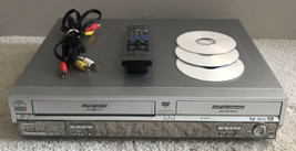 Panasonic SuperDrive VCR &amp; DVD Recorder DMR-E75VP w/ Remote TESTED + Bla... - $188.05
