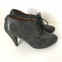 STEVE MADDEN Womens "Cristall" Gray Lace Up Oxford Stacked Heel Pump Shoe 10 US  - $27.83