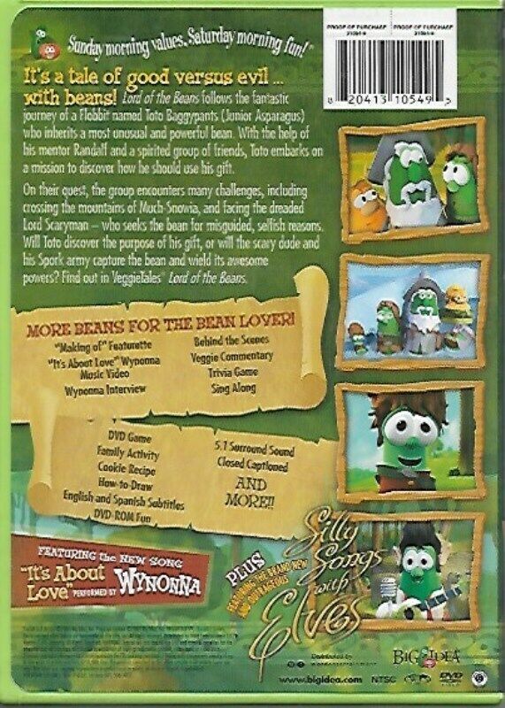 VeggieTales - Lord of the Beans (DVD 2005) A Lesson in Using Your Gifts ...