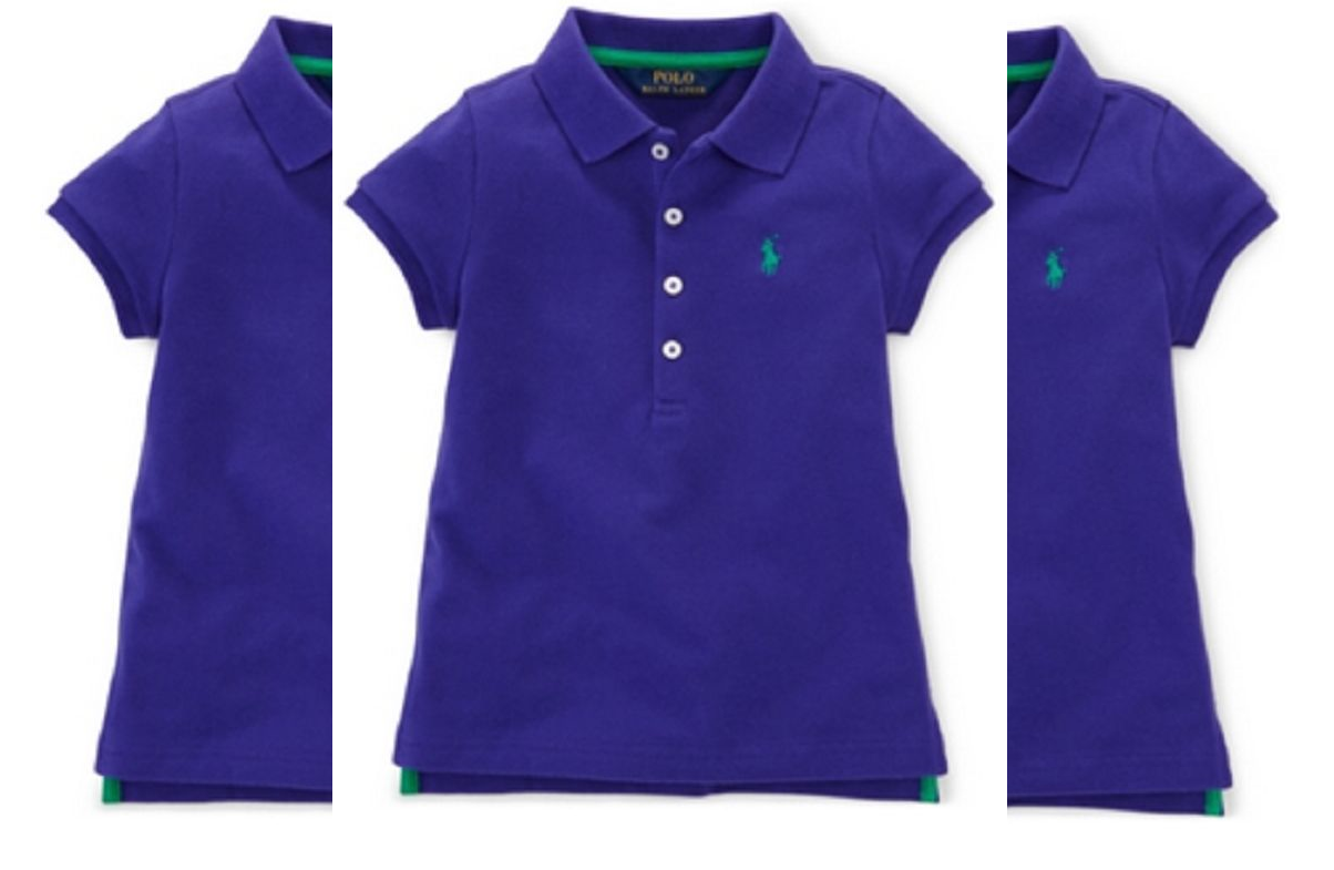 Toddler Boy Size 2 2T Ralph Lauren Turquoise Blue Logo Mesh Polo T-Shirt