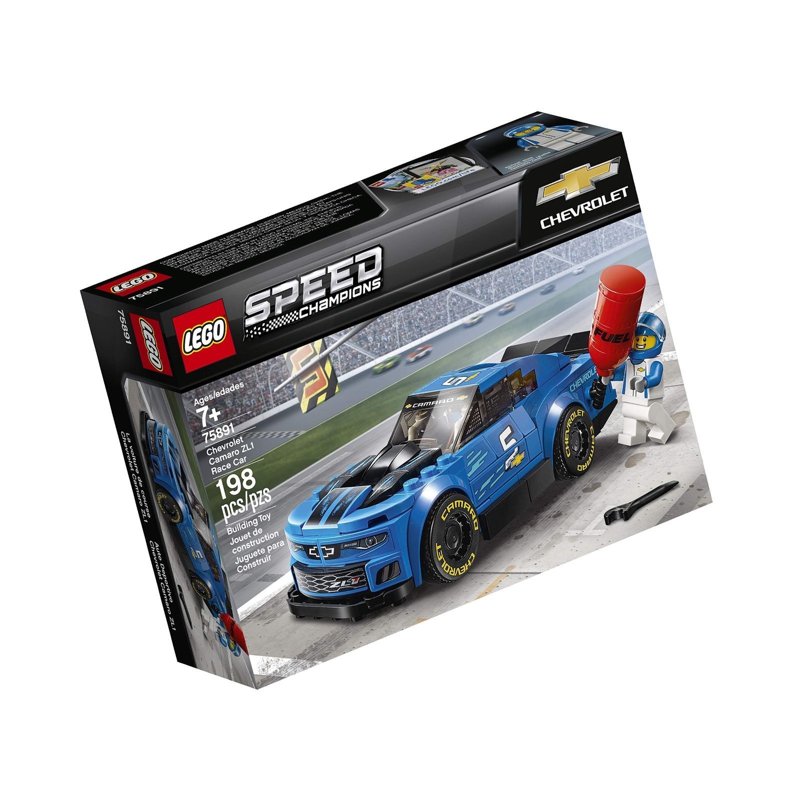 LEGO Speed Champions Chevrolet Camaro ZL1 Race Car 75891 Building Kit ...