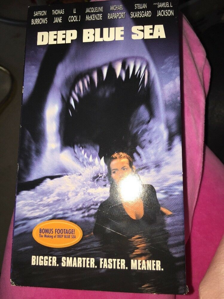 DEEP BLUE SEA VHS! 1999 UNDERWATER HORROR THRILLER! Open Water Jaws The ...
