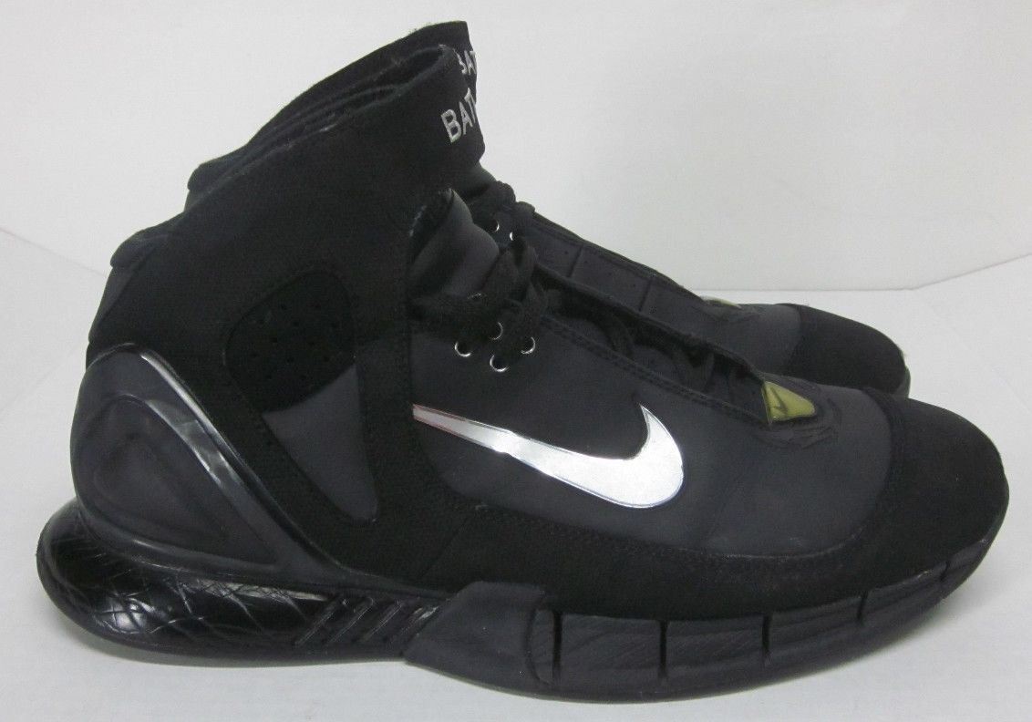 NIKE 2005 ZOOM AIR HUARACHE 2K5 BATTA 4 BLACK SYNTHETIC BASKETBALL ...