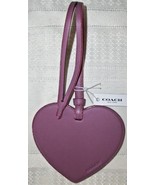 Coach Boxed Leather Heart Charm Ornament Glitter Edges 21517 NWT Primrose - $29.00