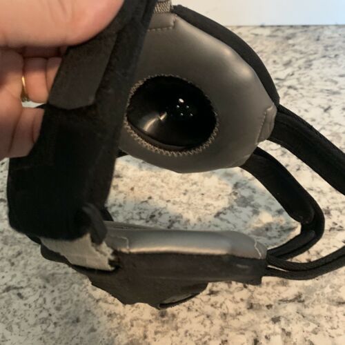 ASICS Black Adult Adjustable Wrestling Ear Guard Head Gear Ear