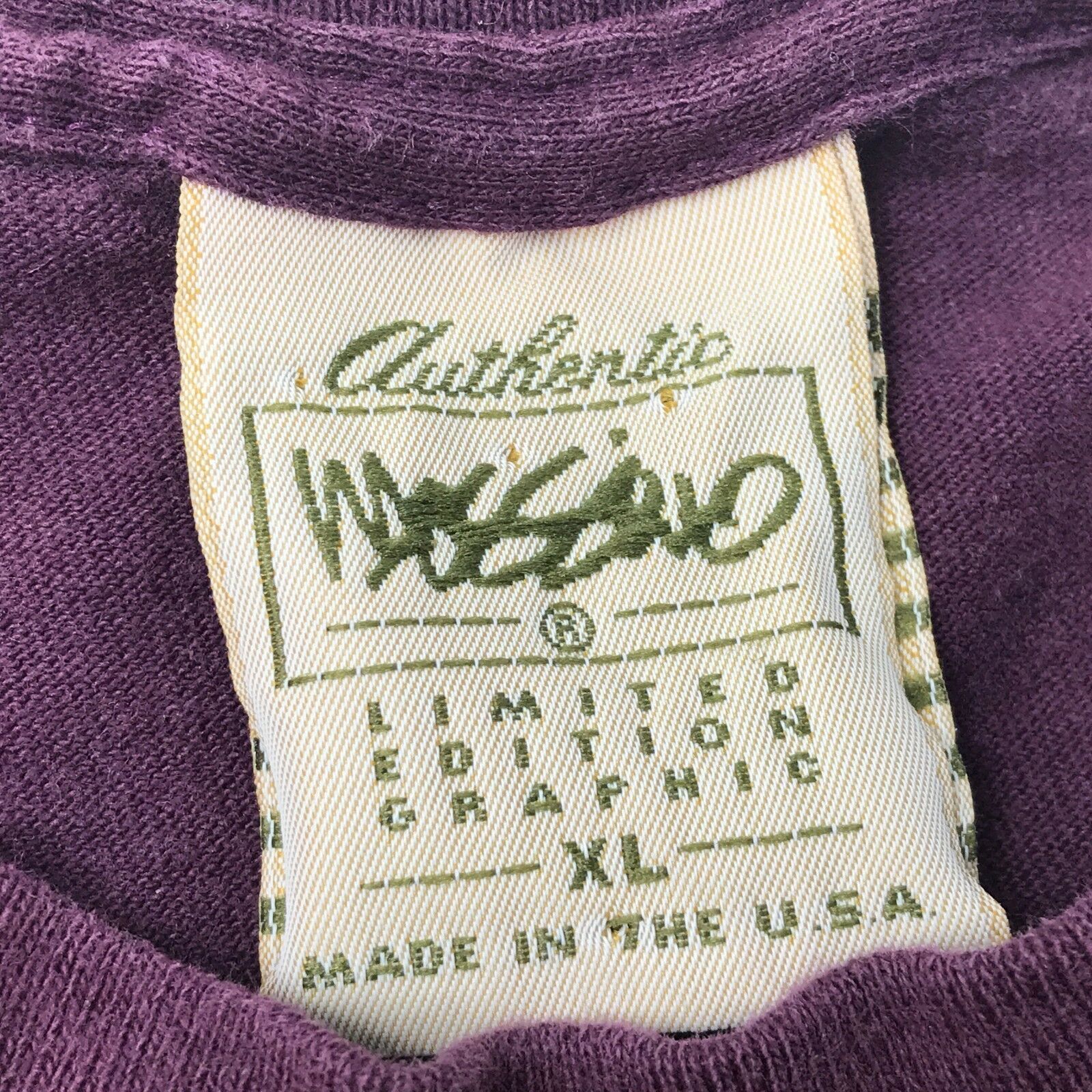 Vintage Mossimo T-Shirt Uomo Taglia 1x XL Viola Edizione Limitata ...