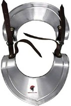 Armor Medieval 18 Gauge Steel Plate Armor Gorget Classic H Neck Protector SCA LA