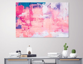 Pink Abstract Canvas Print Oil Painting Print Abstract Canvas Art Abstra... - £39.29 GBP