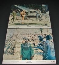 2 1973 BATTLE FOR THE PLANET OF THE APES Movie LOBBY CARDS Roddy McDowall - $17.95