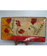 Pier 1 Poppies Large 18&quot;X9 3/4&quot; Serving Tray In Excellent Condition - $38.22