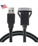 1m/3.3ft Single Port USB3.0 A Male to USB3.0 A Female Car Flush Mount Cable - $13.27