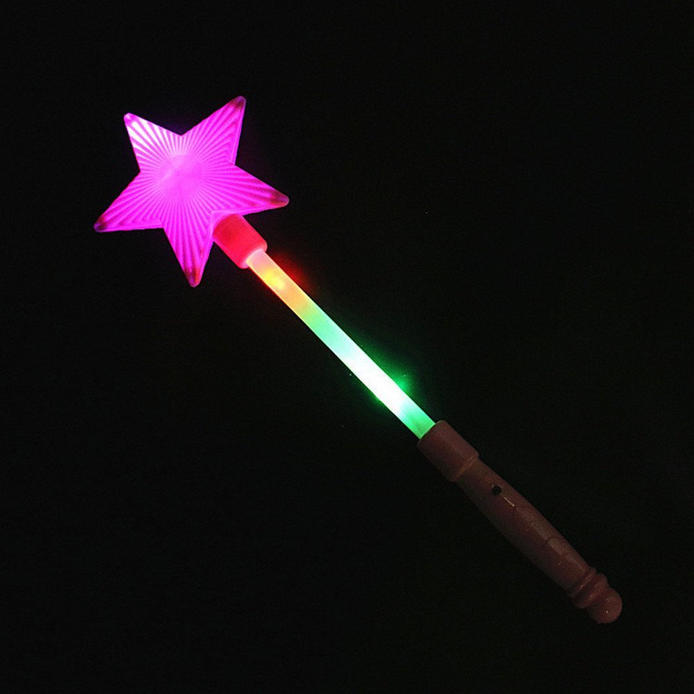 Light Up Super Star Wands For Kids LED Flash Wands Luminous Toys(4Pcs ...