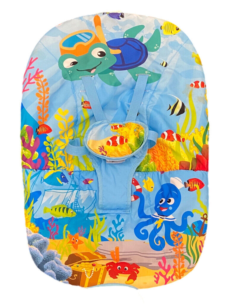 Baby Einstein Ocean Adventure Rocker Vibrating Bouncer REPLACEMENT seat ...