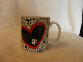 Large Ceramic Dog Coffee Cup from G For Gifts, Slogans and Large Heart - $22.28