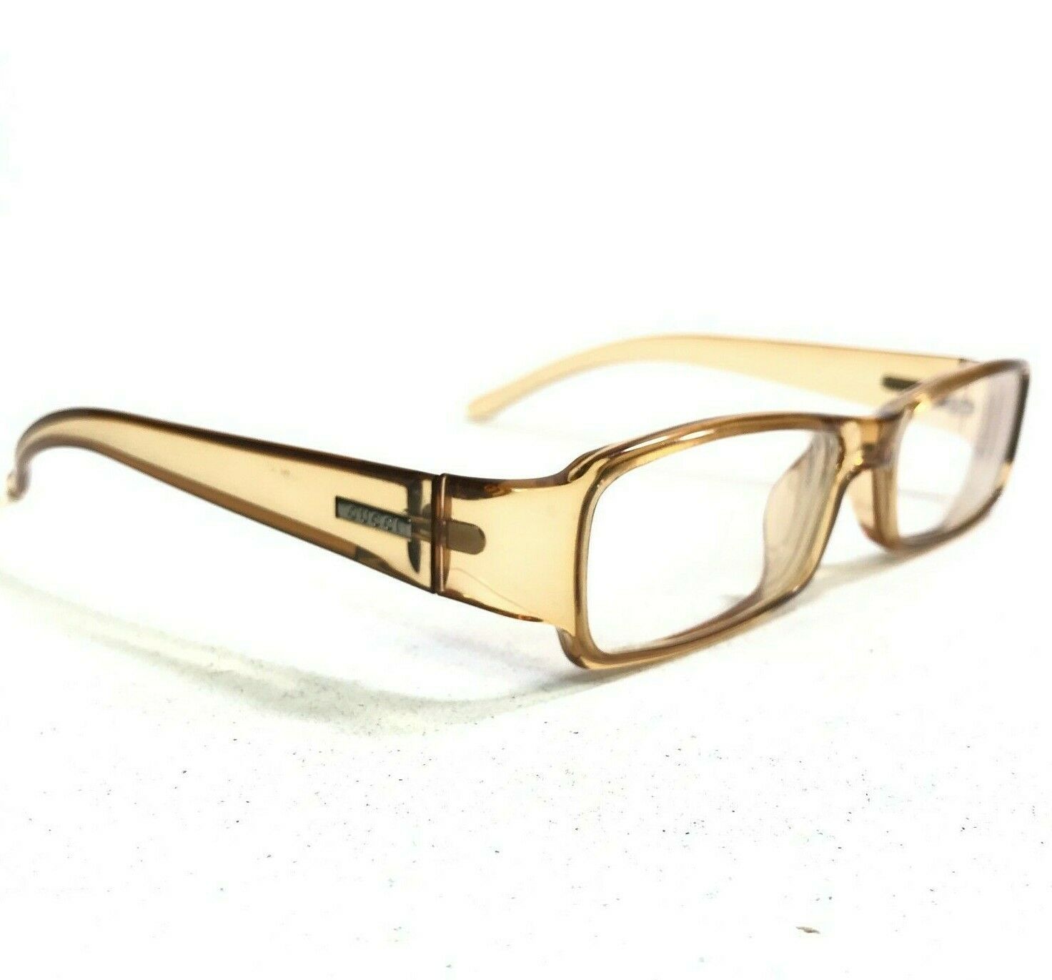 Gucci GG1438 K98 Sunglasses Eyeglasses Frames Clear Yellow Amber Rectangular 125 - $112.19