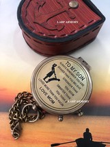 Engraved Brass Compass Gift to My Son/Nautical Gift for Son from Dad Gift for So
