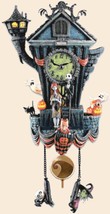 counted cross Stitch Pattern nightmare cuckoo clock 194x386 stitches BN2154 - $3.99