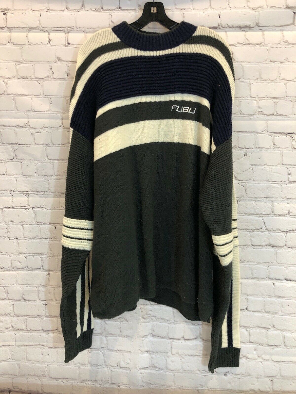 Vintage 90s Mens Fubu Pullover Sweater Size XXXL - Sweaters