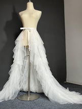PLUM Detachable Tulle Maxi Skirt Gowns Wedding Photo Bridal Tulle Skirt Outfit image 9