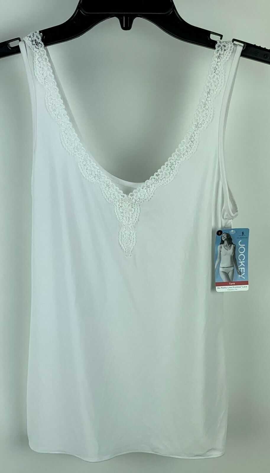 Jockey Women's Classic Fit Tank Top Tactel Nylon Stretch Ivory 2325