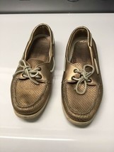 Sperry Top-Sider Women’s 2-Eye Boat Shoes Gold Size 8 411 - $14.80
